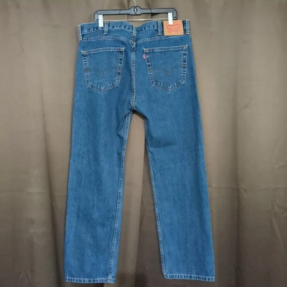 Levi’s 505™ Regular Fit Straight Leg Jeans Men’s 38x32 Blue Denim